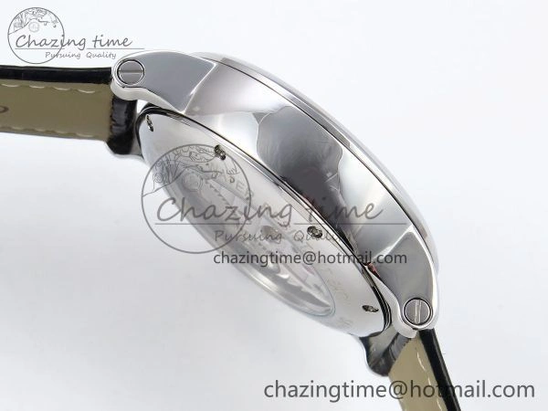 Lightweight Rotonde Tourbillon SS RMSF Best Edition Blue Textured Dial on Black Leather Strap 5980