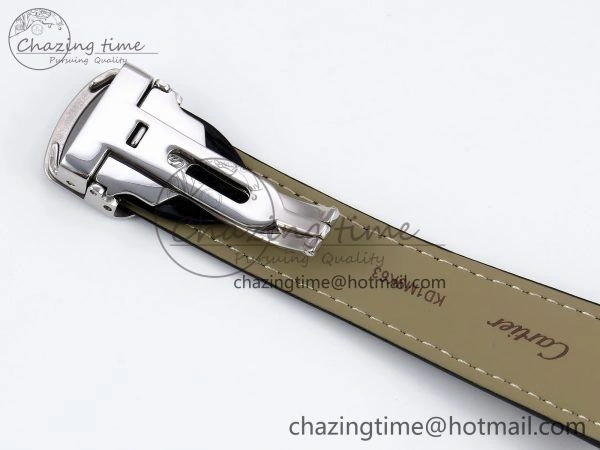 Sleek Rotonde Tourbillon SS RMSF Best Edition White Dial on Black Leather Strap 5978