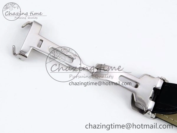 Sleek Rotonde Tourbillon SS RMSF Best Edition White Dial on Black Leather Strap 5978