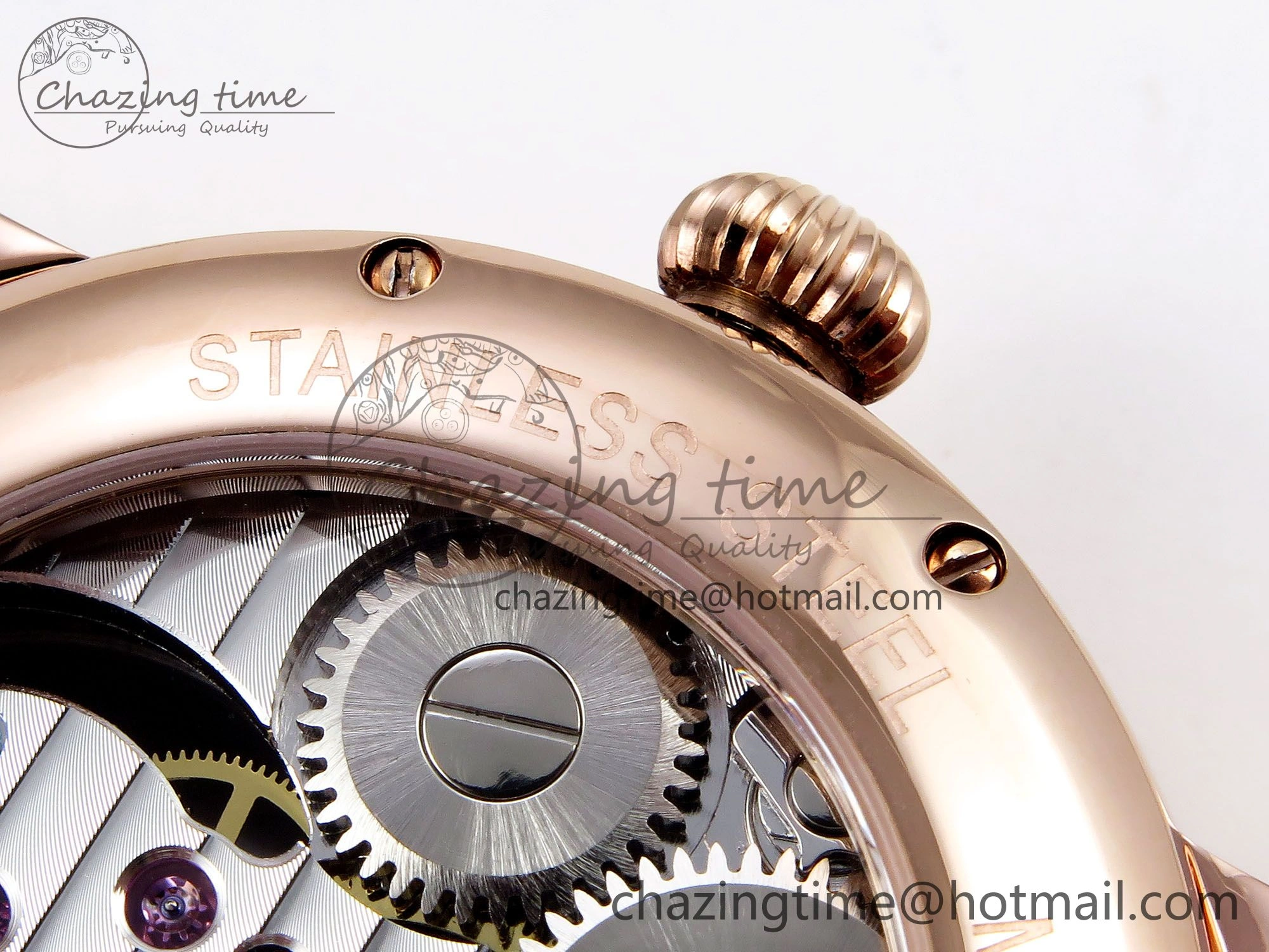 Rotonde de Cartier Flying Tourbillon RG RMS Best Edition Silver Dial on Brown Leather Strap Chic 5984