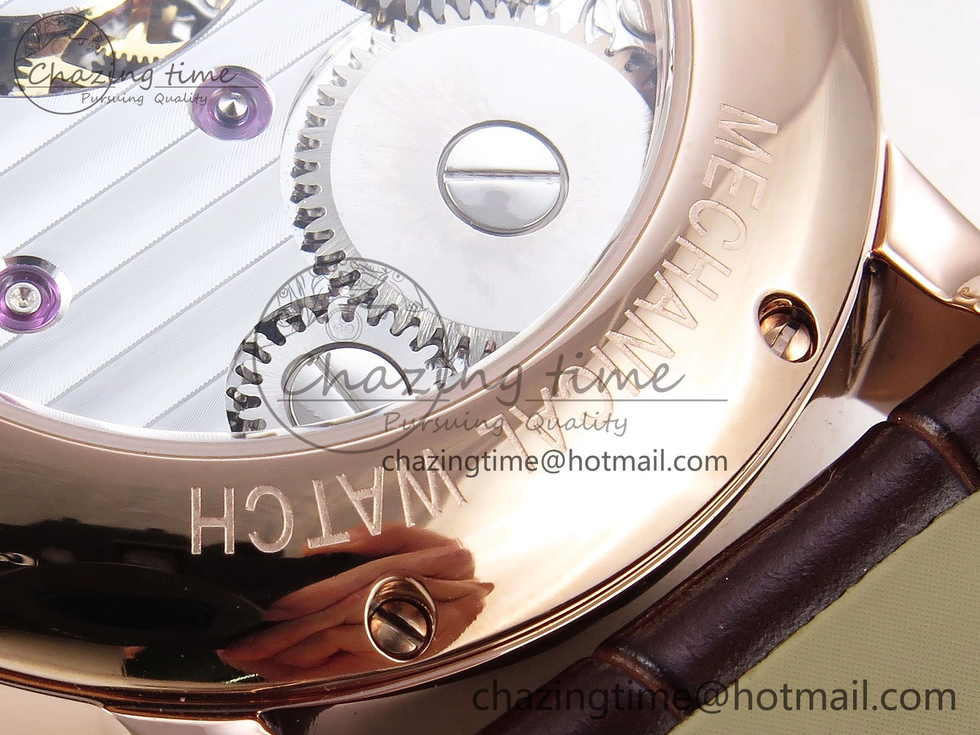 Rotonde de Cartier Flying Tourbillon RG RMS Best Edition Silver Dial on Brown Leather Strap Chic 5984