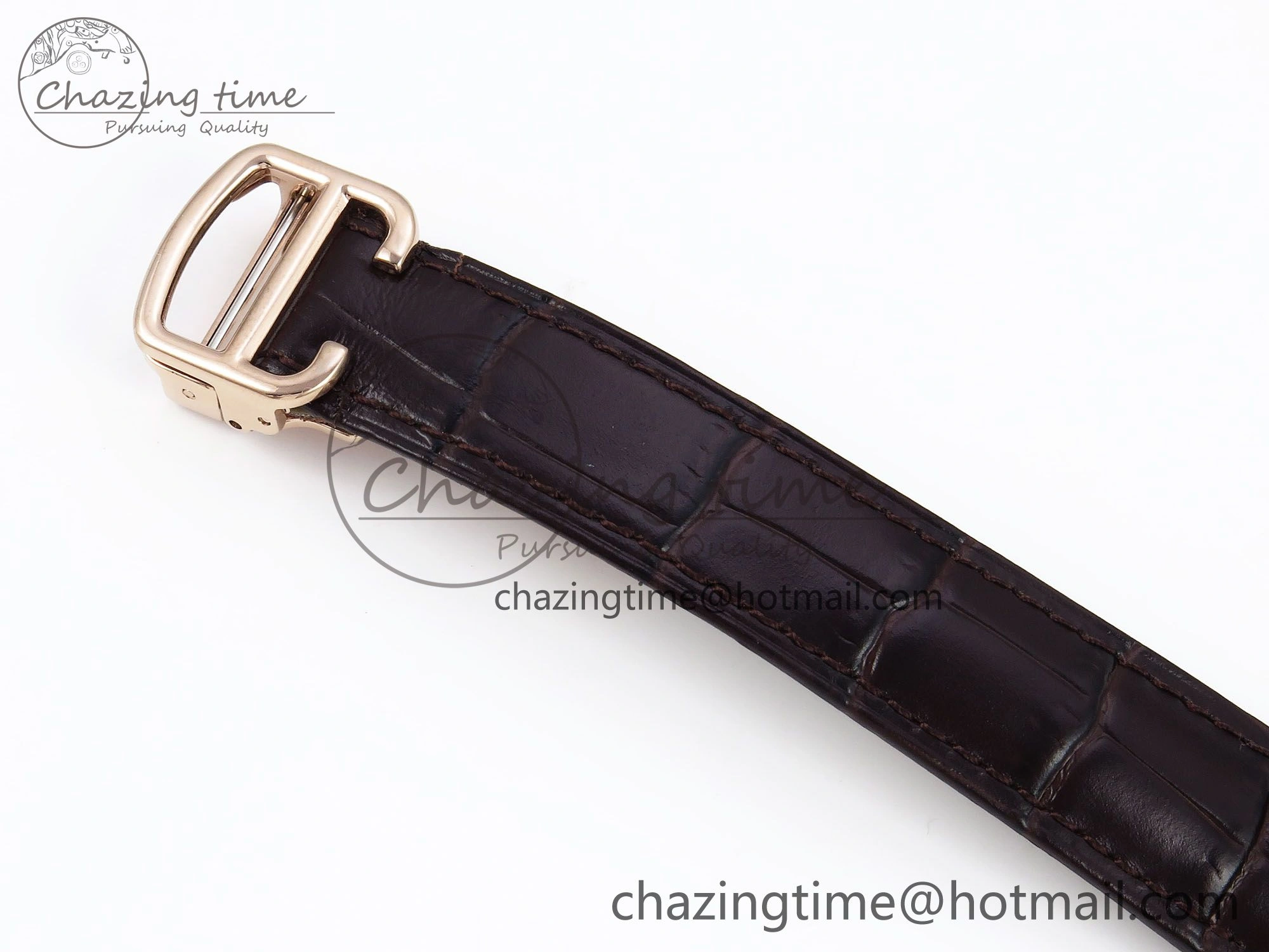 Rotonde de Cartier Flying Tourbillon RG RMS Best Edition White Numeral Dial on Brown Leather Strap DailyWear 5986