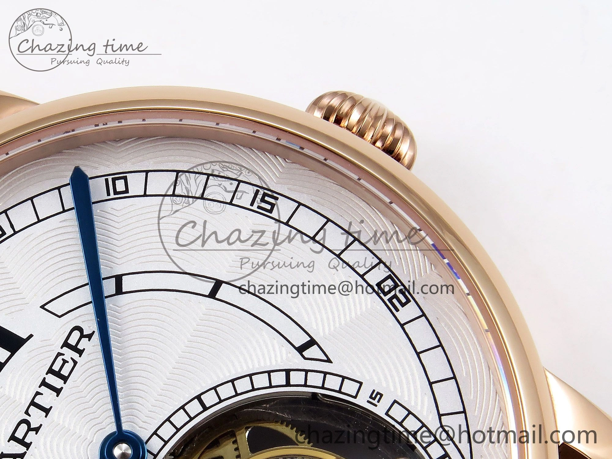 Rotonde de Cartier Flying Tourbillon RG RMS Best Edition White Numeral Dial on Brown Leather Strap DailyWear 5986