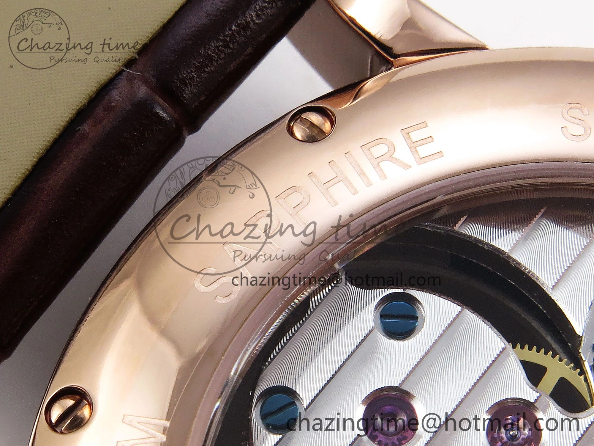 Rotonde de Cartier Flying Tourbillon RG RMS Best Edition White Numeral Dial on Brown Leather Strap DailyWear 5986