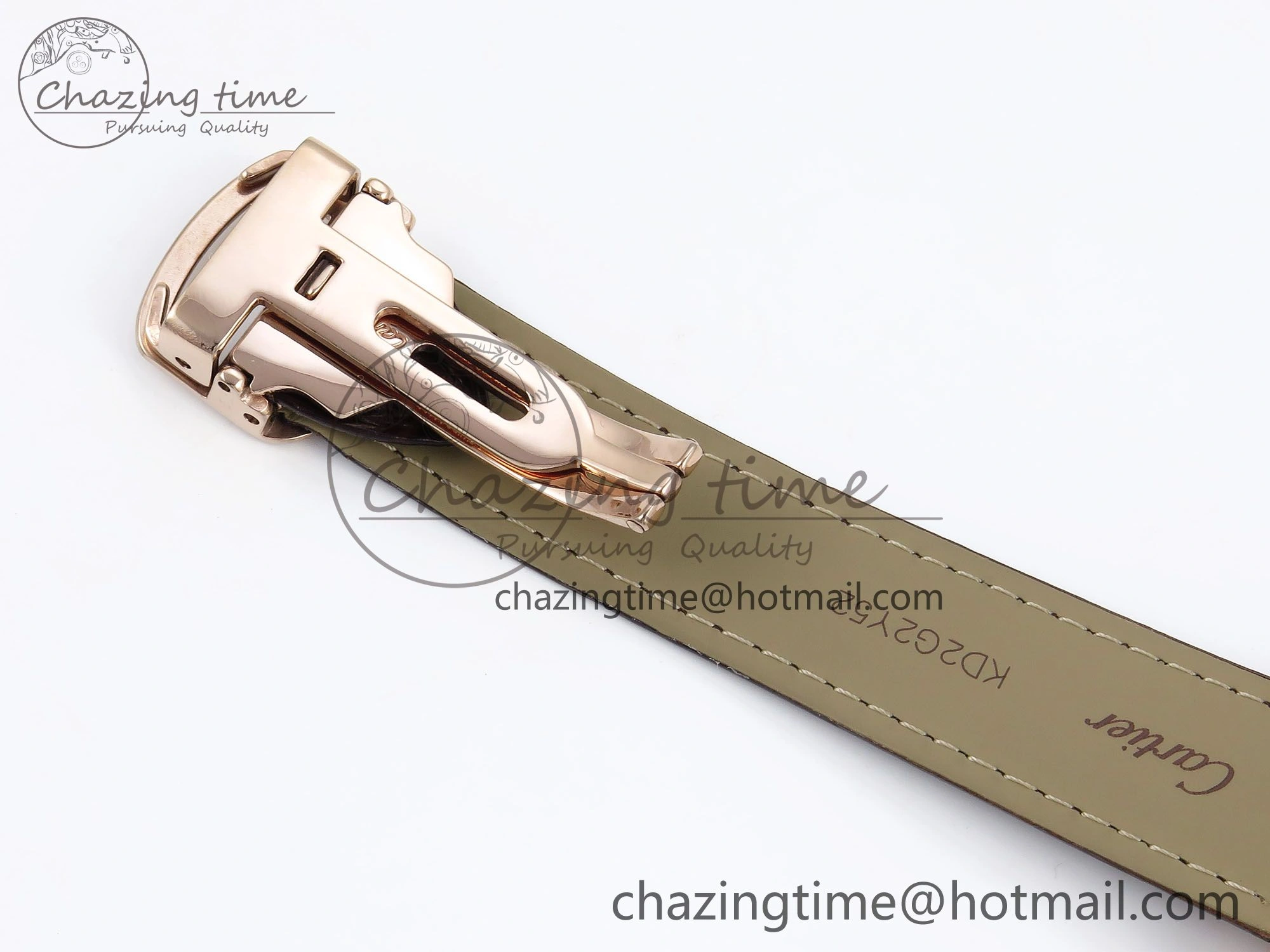 Vibrant Rotonde de Cartier Flying Tourbillon RG RMS Best Edition White Roman Dial on Brown Leather Strap 5985