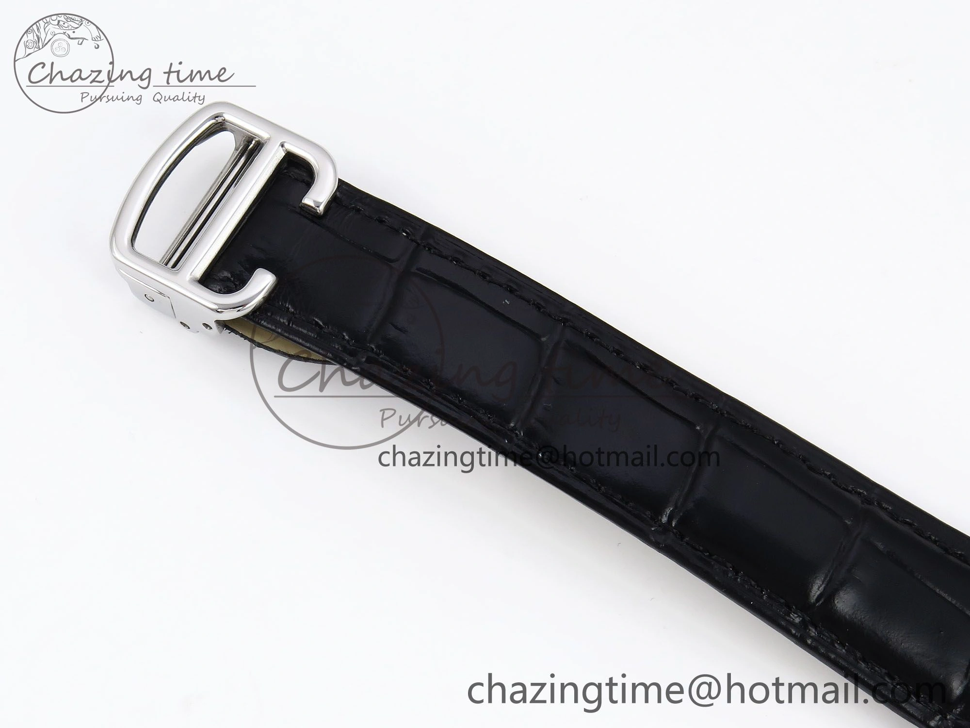 Rotonde de Cartier Flying Tourbillon SS RMS Best Edition White Numeral Dial on Black Leather Strap Vibrant 5983