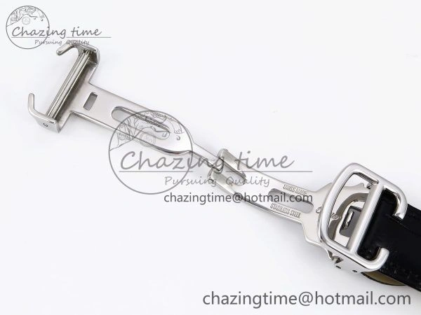 Rotonde de Cartier Flying Tourbillon SS RMS Best Edition White Numeral Dial on Black Leather Strap Vibrant 5983