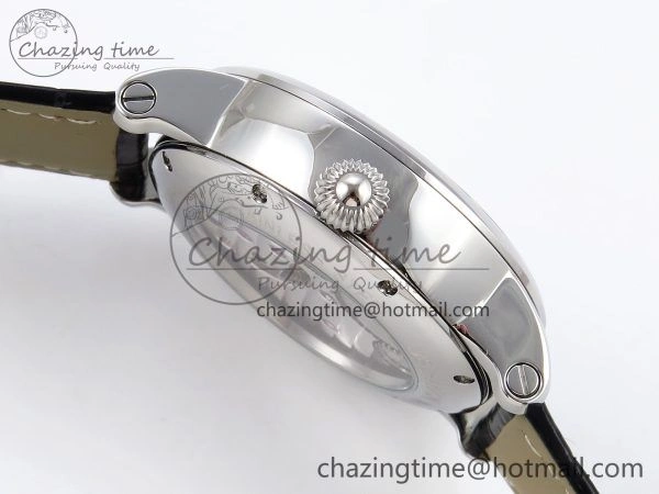 Rotonde de Cartier Flying Tourbillon SS RMS Best Edition White Numeral Dial on Black Leather Strap Vibrant 5983