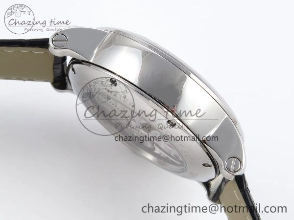 Rotonde de Cartier Flying Tourbillon SS RMS Best Edition White Numeral Dial on Black Leather Strap Vibrant 5983