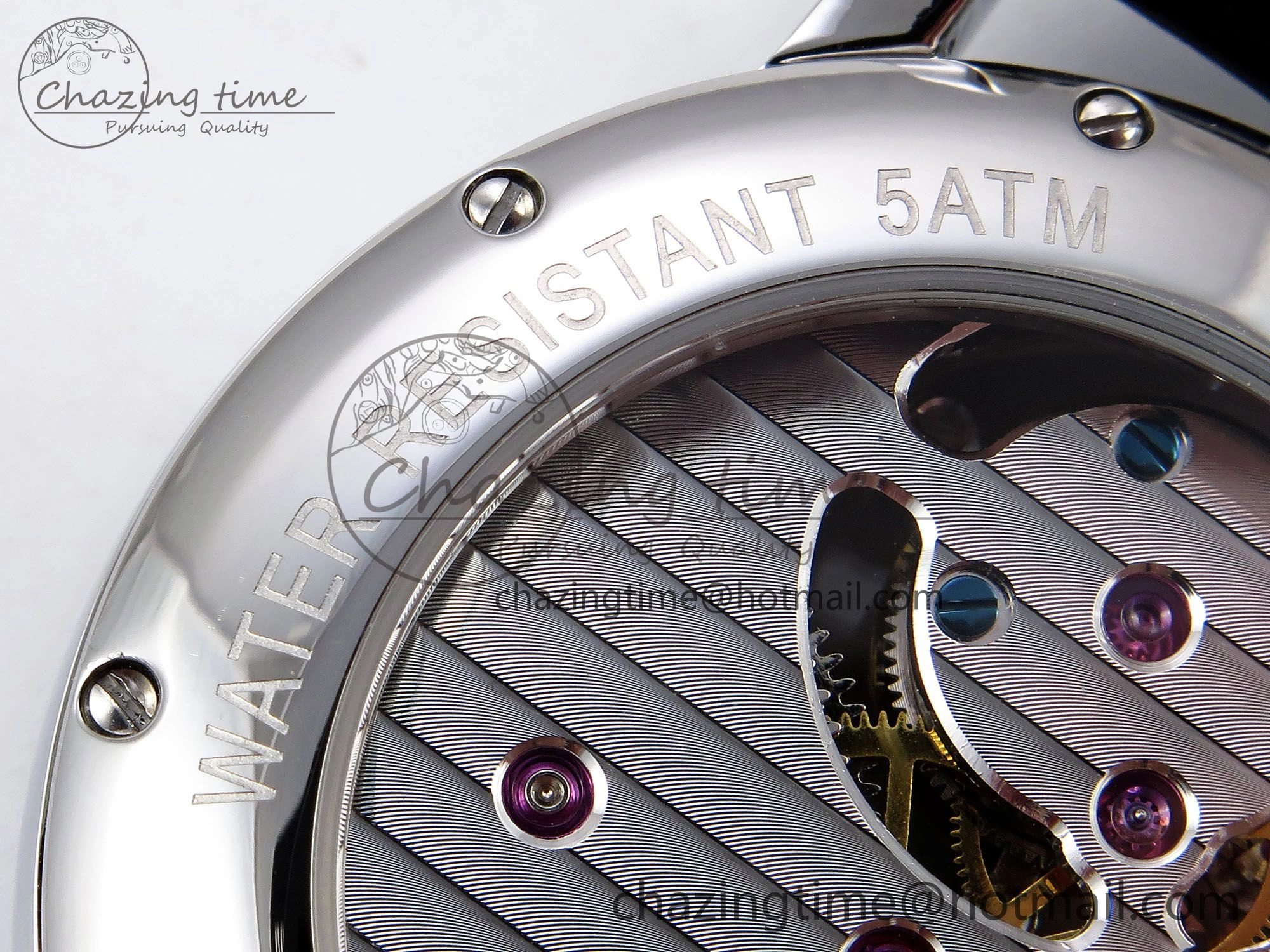 Rotonde de Cartier Flying Tourbillon SS RMS Best Edition White Numeral Dial on Black Leather Strap Vibrant 5983
