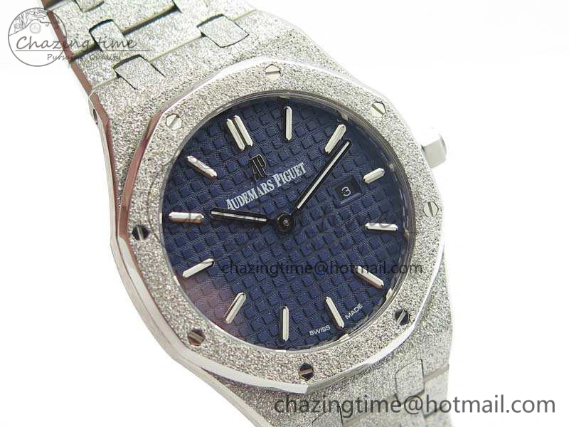 Royal Oak 15000 Frosted 33mm OM Best Edition Blue Dial On SS Bracelet Quartz Resilient 4967