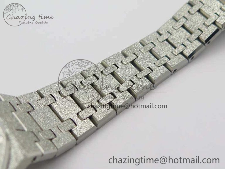Royal Oak 15000 Frosted 33mm OM Best Edition Blue Dial On SS Bracelet Quartz Resilient 4967
