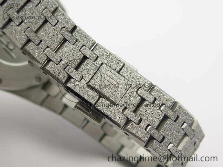 Cozy Royal Oak 15000 Frosted 33mm OM Best Edition Gray Dial On SS Bracelet Quartz 4970