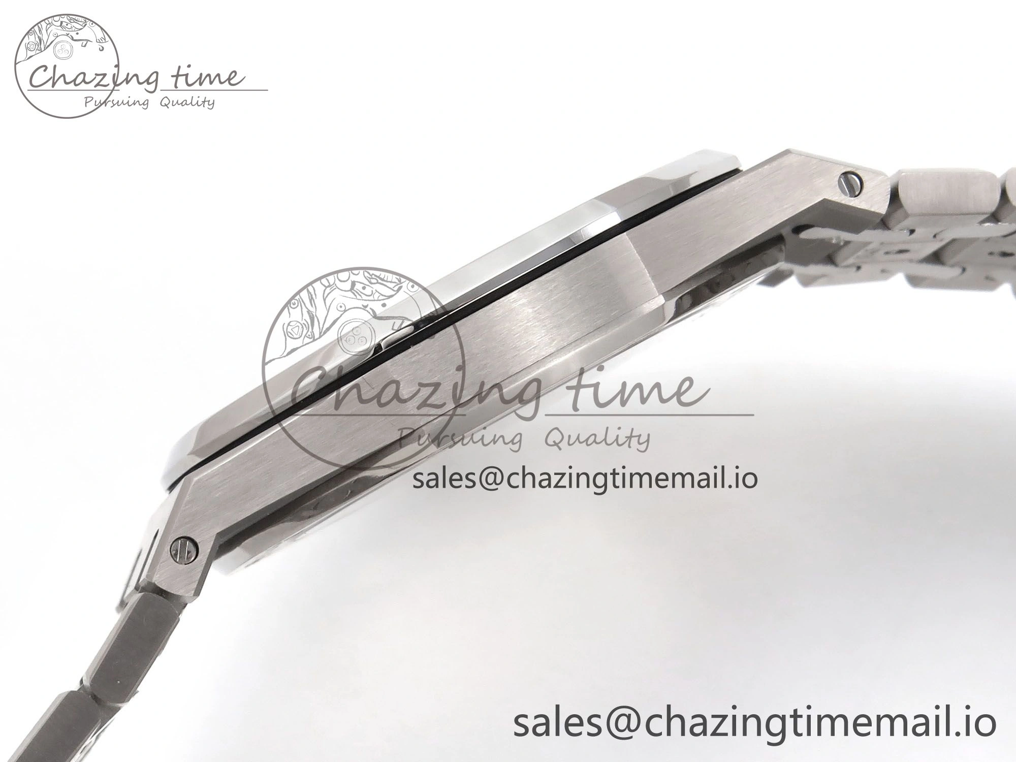 Royal Oak 15202IP SS ZF 1:1 Best Edition Blue Textured Dial on SS Bracelet A2121 Super Clone V Attractive 4393