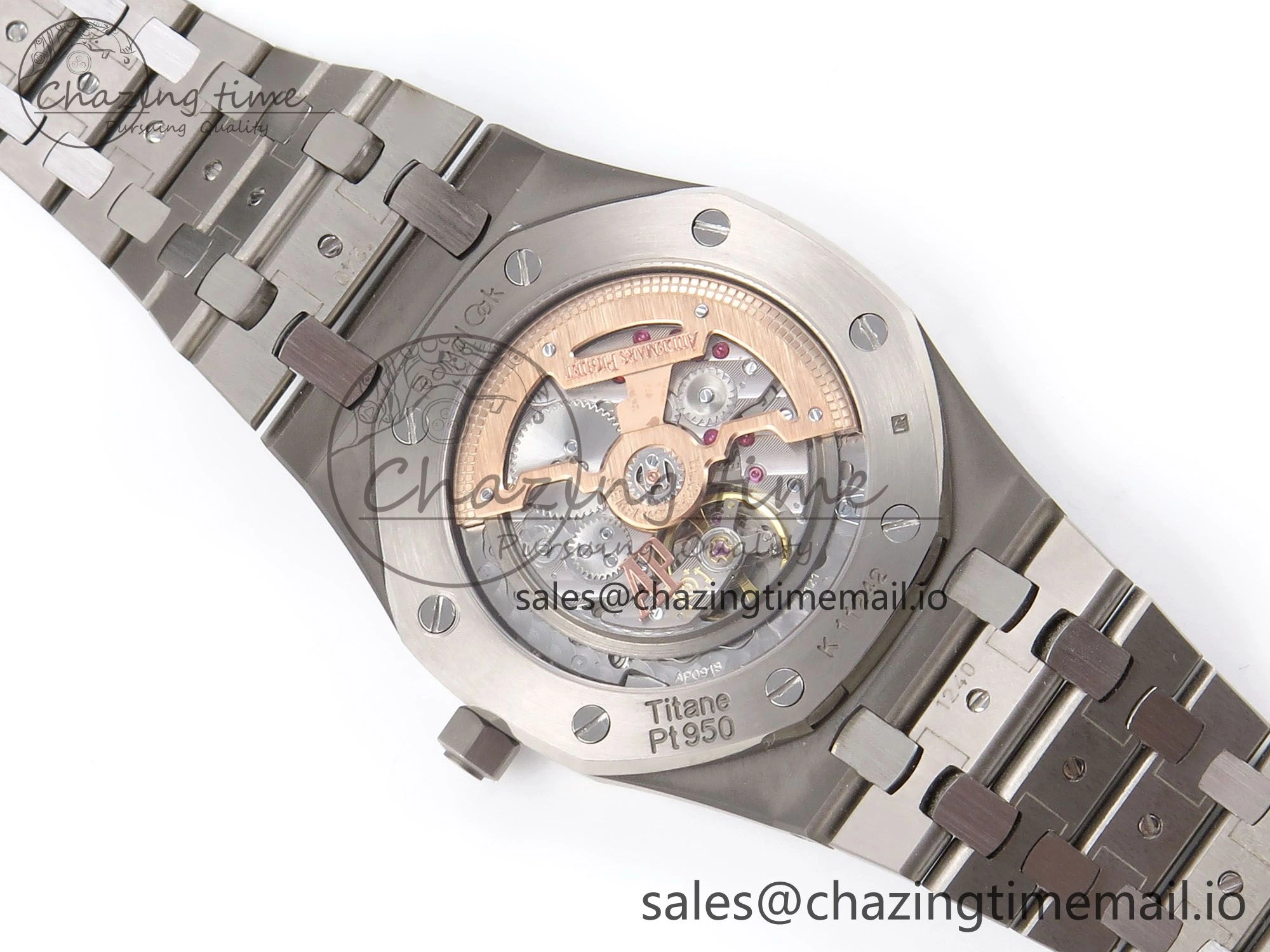 Royal Oak 15202IP SS ZF 1:1 Best Edition Blue Textured Dial on SS Bracelet A2121 Super Clone V Attractive 4393