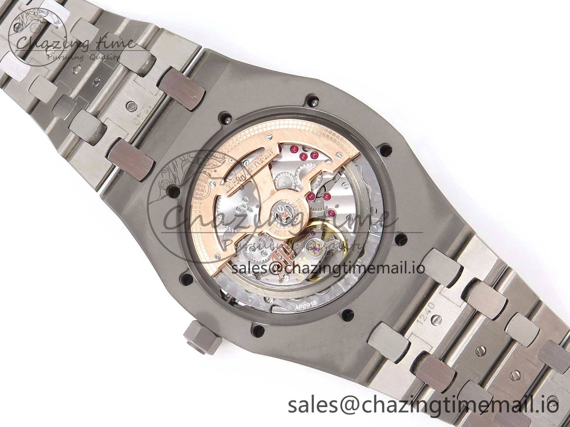 Royal Oak 15202IP SS ZF 1:1 Best Edition Blue Textured Dial on SS Bracelet A2121 Super Clone V Attractive 4393