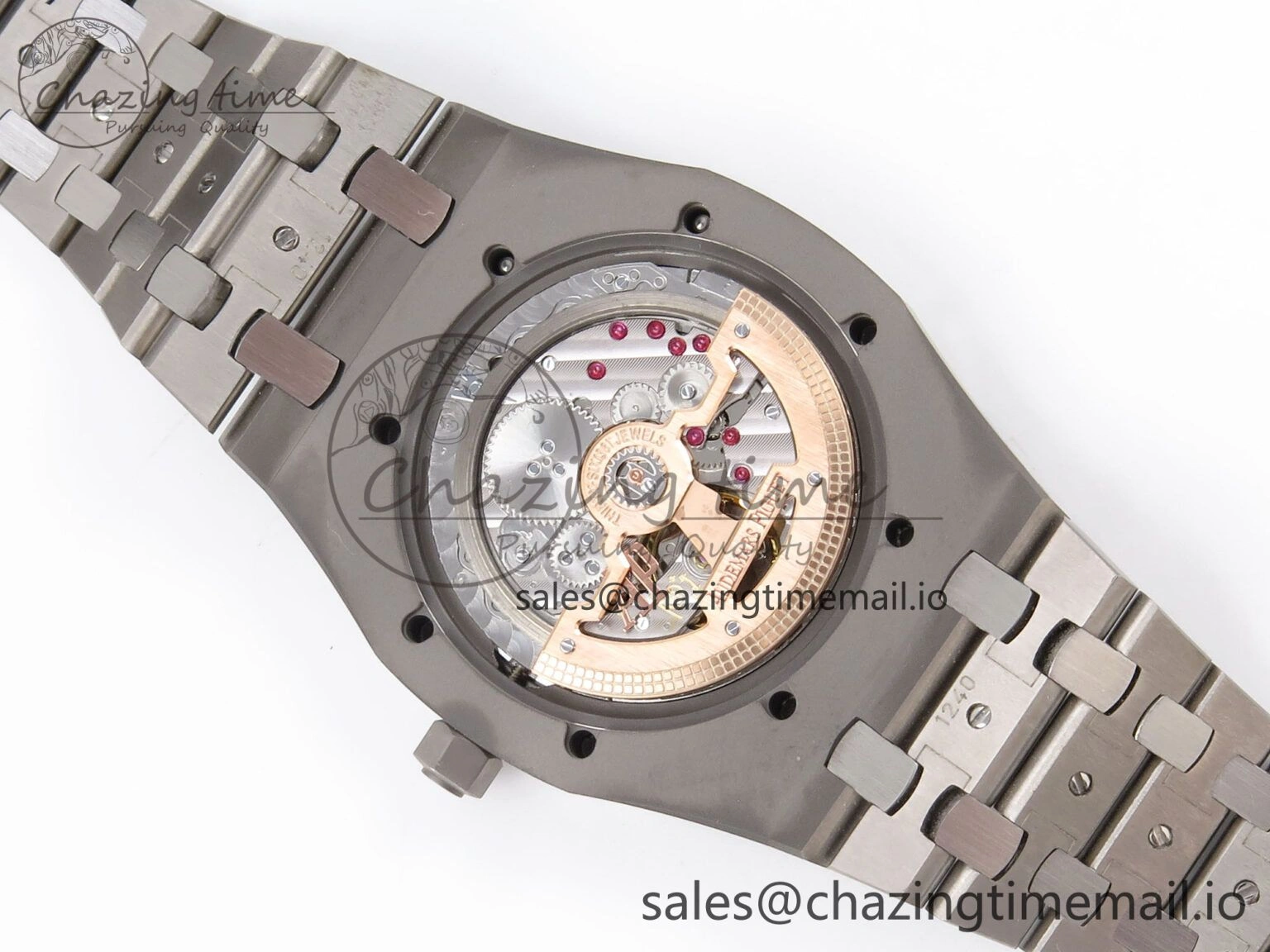 Royal Oak 15202IP SS ZF 1:1 Best Edition Blue Textured Dial on SS Bracelet A2121 Super Clone V Attractive 4393