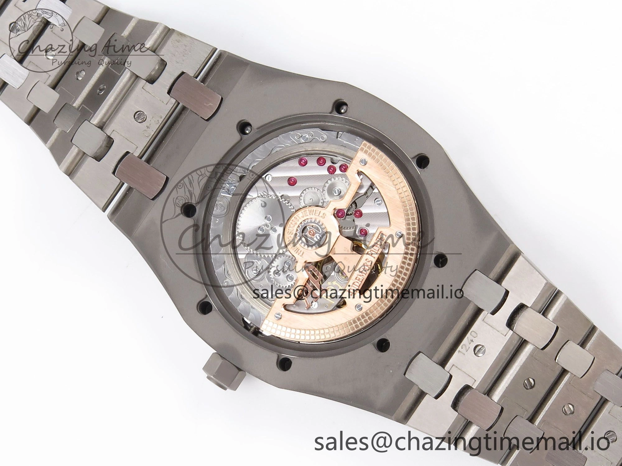 Royal Oak 15202IP SS ZF 1:1 Best Edition Blue Textured Dial on SS Bracelet A2121 Super Clone V Attractive 4393