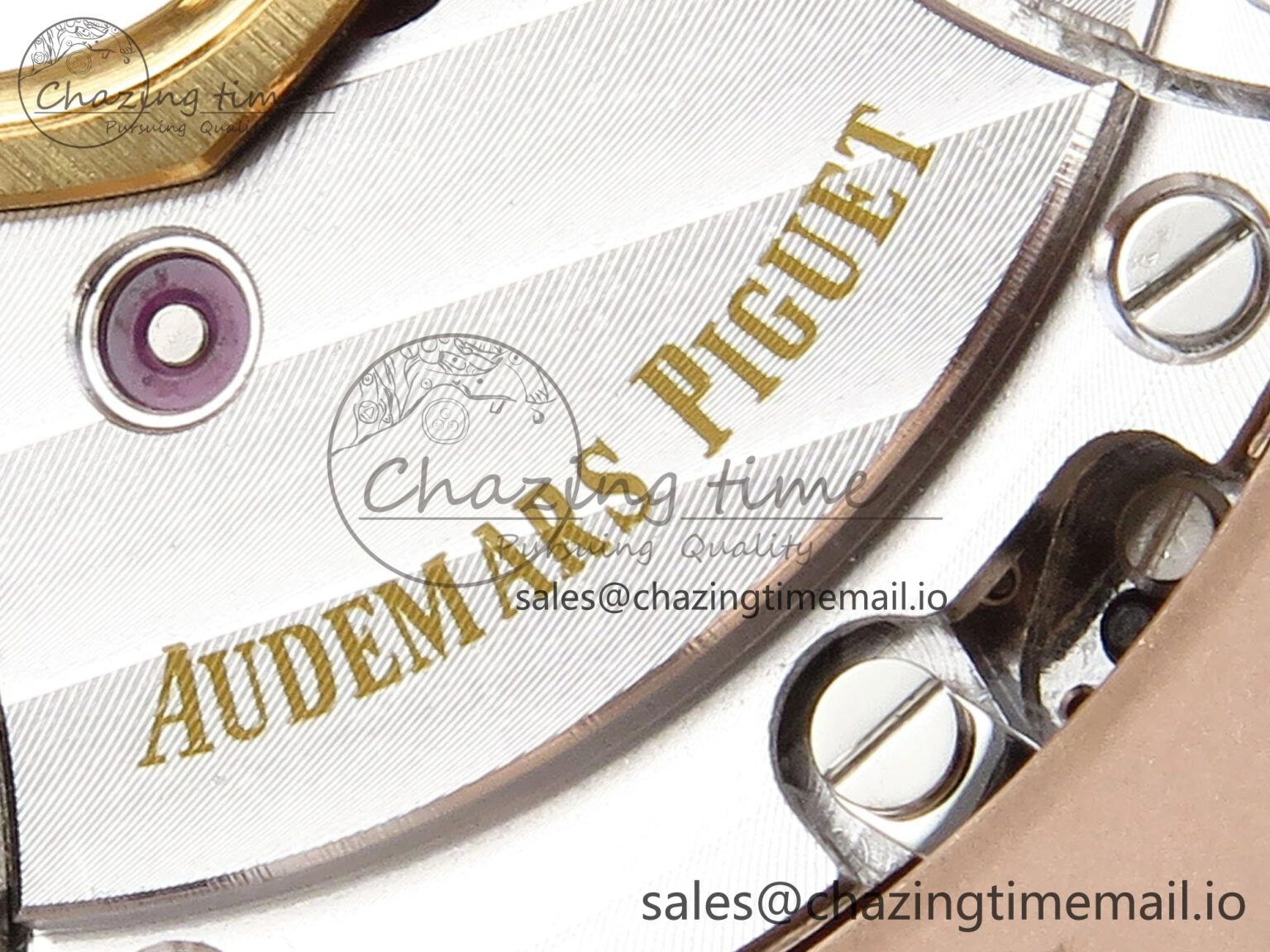Royal Oak 15500 RG APSF 1:1 Best Edition Black Dial on Black Leather Strap SA4302 Super Clone V2 (SW Dial) Packable 4282