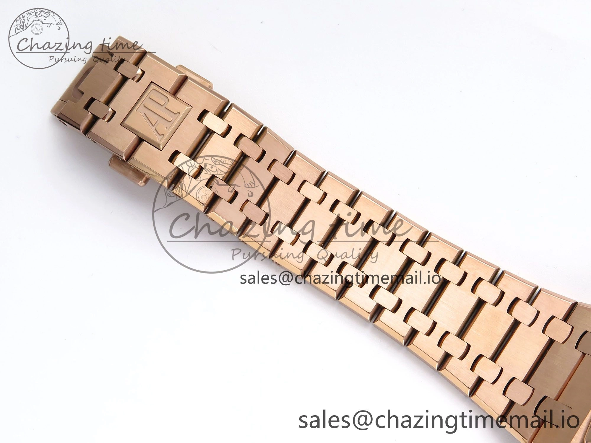 Resilient Royal Oak 15500 RG APSF 1:1 Best Edition Black Dial on RG Bracelet SA4302 Super Clone V2 (SW Dial) 4292