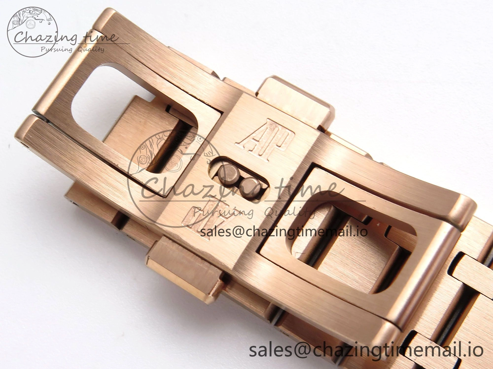 Resilient Royal Oak 15500 RG APSF 1:1 Best Edition Black Dial on RG Bracelet SA4302 Super Clone V2 (SW Dial) 4292