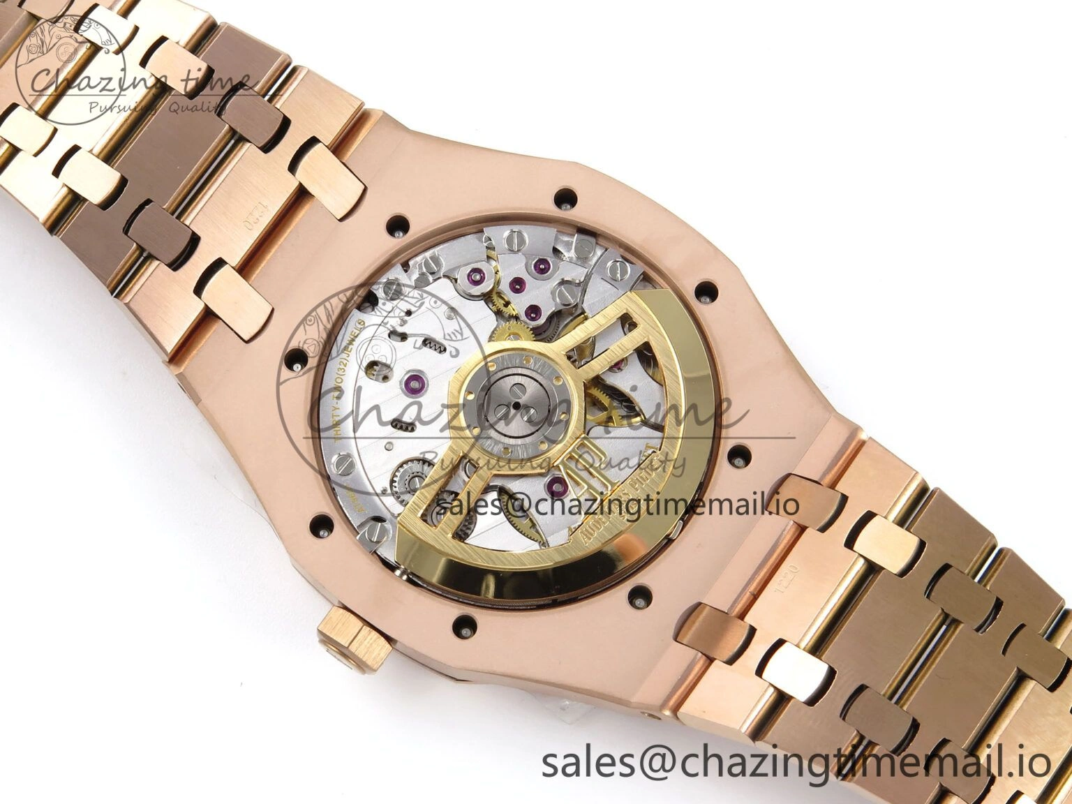 Resilient Royal Oak 15500 RG APSF 1:1 Best Edition Black Dial on RG Bracelet SA4302 Super Clone V2 (SW Dial) 4292