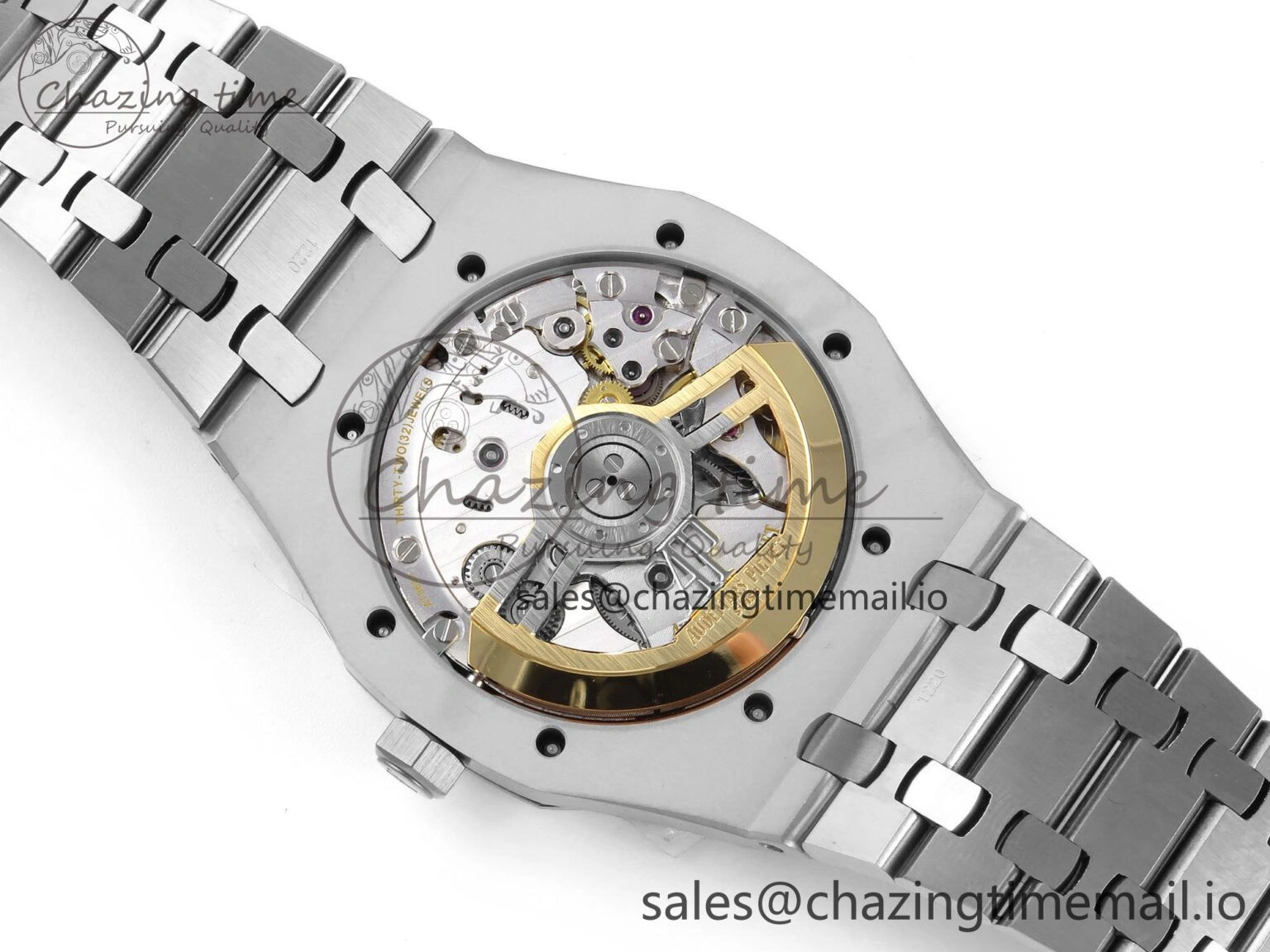 Royal Oak 15500 SS APSF 1:1 Best Edition Blue Dial on SS Bracelet SA4302 Super Clone V2 (SW Dial) Breathable 4279