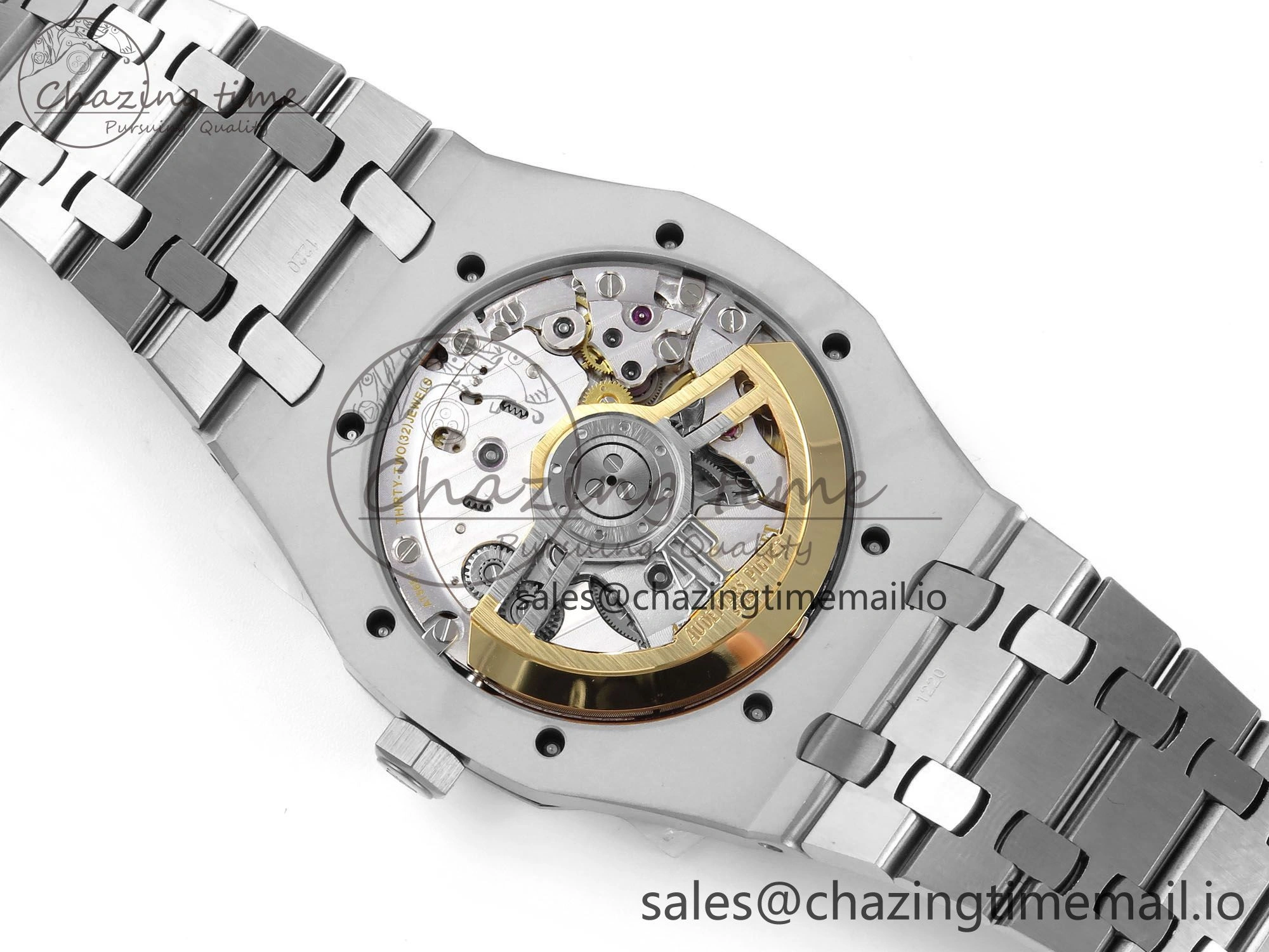 Royal Oak 15500 SS APSF 1:1 Best Edition Gray Dial on SS Bracelet SA4302 Super Clone V2 (SW Dial) Colorful 4283