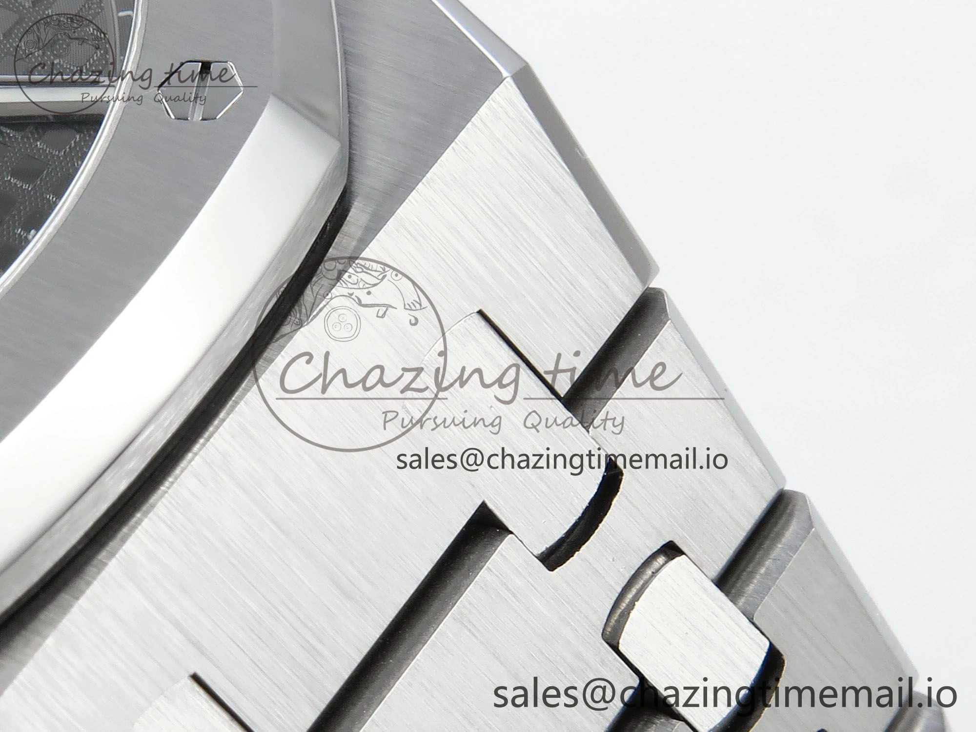 Royal Oak 15500 SS APSF 1:1 Best Edition Gray Dial on SS Bracelet SA4302 Super Clone V2 (SW Dial) Colorful 4283