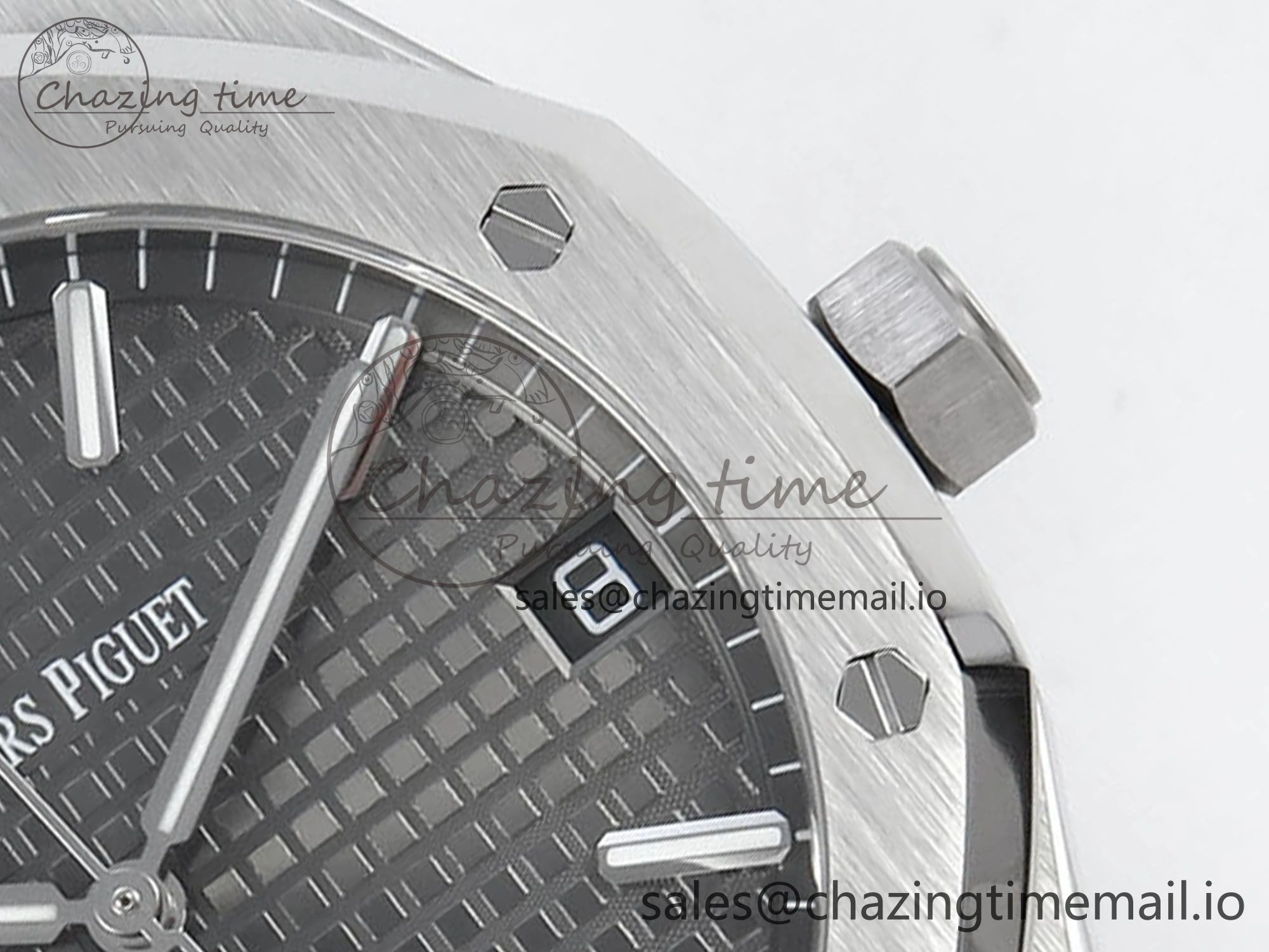 Royal Oak 15500 SS APSF 1:1 Best Edition Gray Dial on SS Bracelet SA4302 Super Clone V2 (SW Dial) Colorful 4283