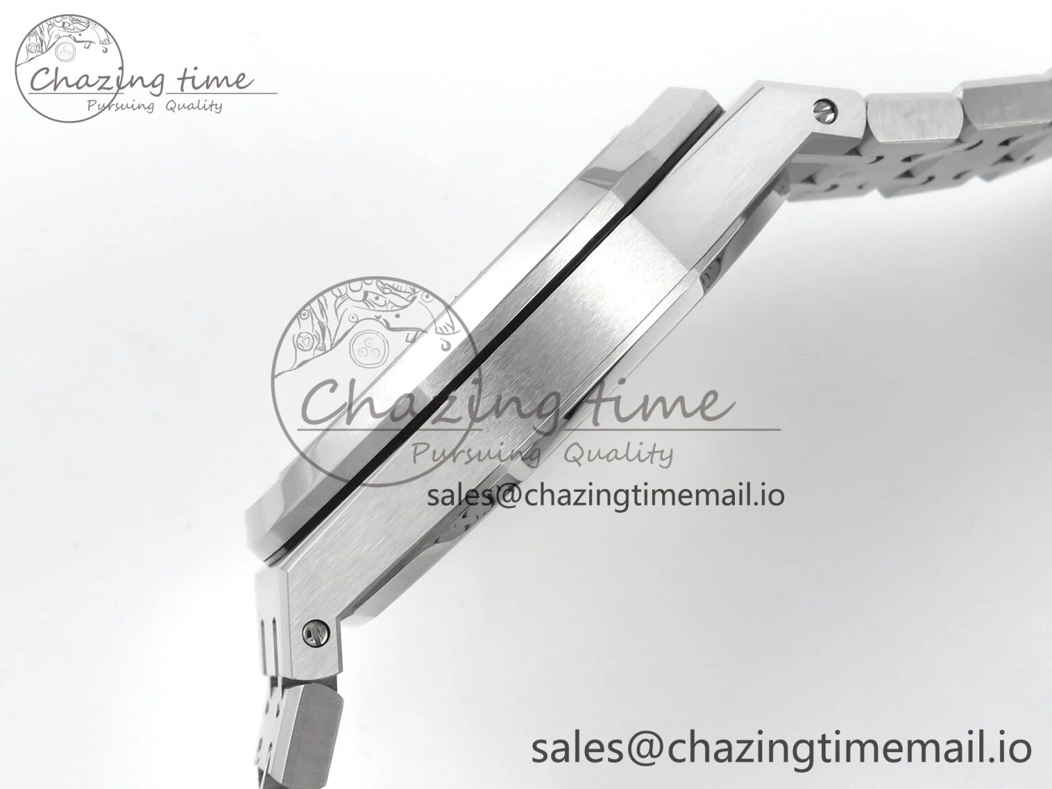 Royal Oak 15500 SS APSF 1:1 Best Edition Gray Dial on SS Bracelet SA4302 Super Clone V2 (SW Dial) Colorful 4283
