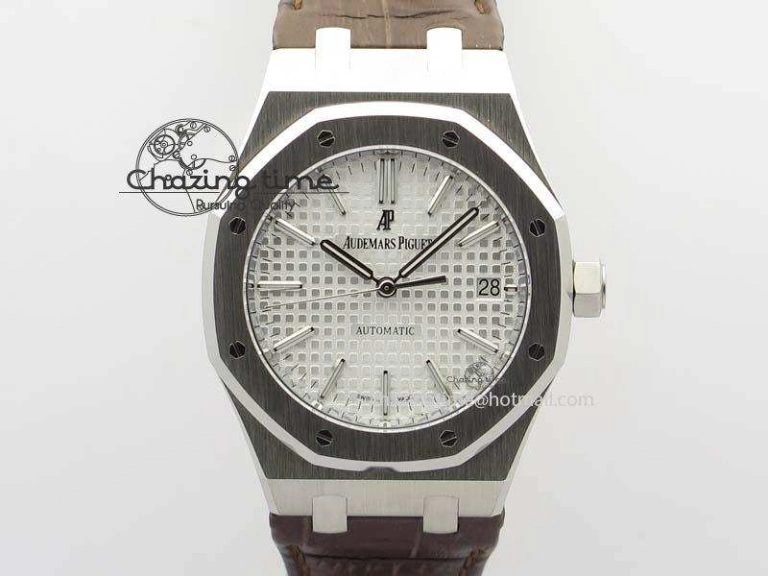 Royal Oak 15500 SS TWSF Best Edition Black Textured Dial on SS Bracelet SA4302 Super Clone Neat 4258