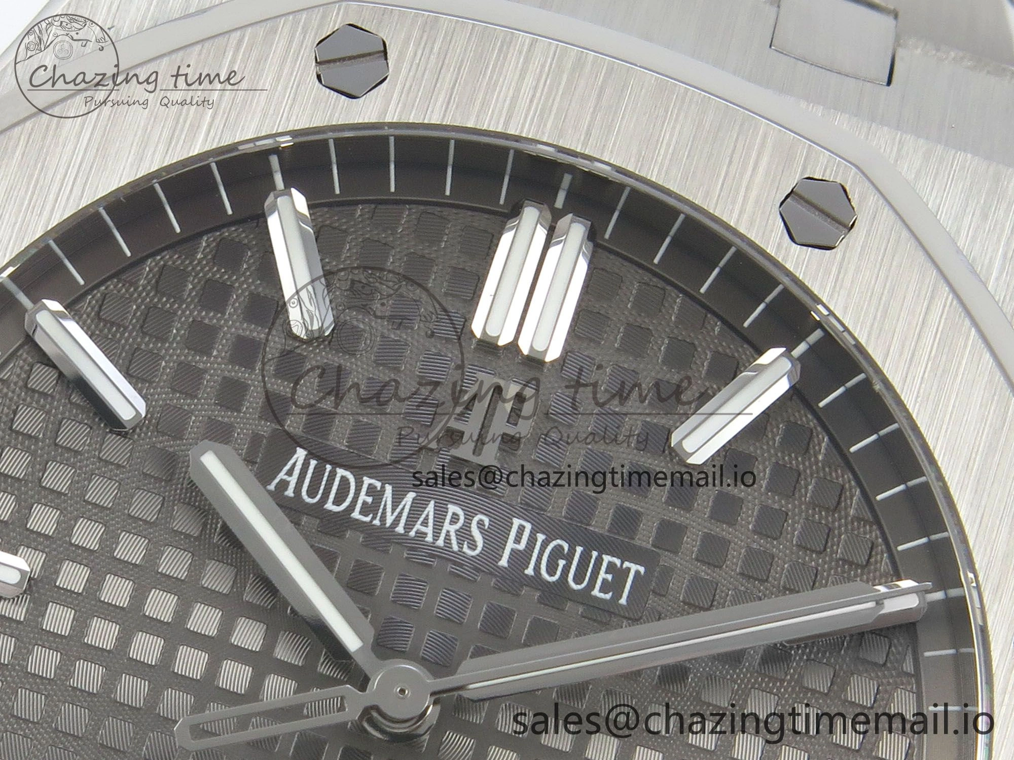 Royal Oak 15500 SS TWSF Best Edition Gray Textured Dial on SS Bracelet SA4302 Super Clone Original 4254