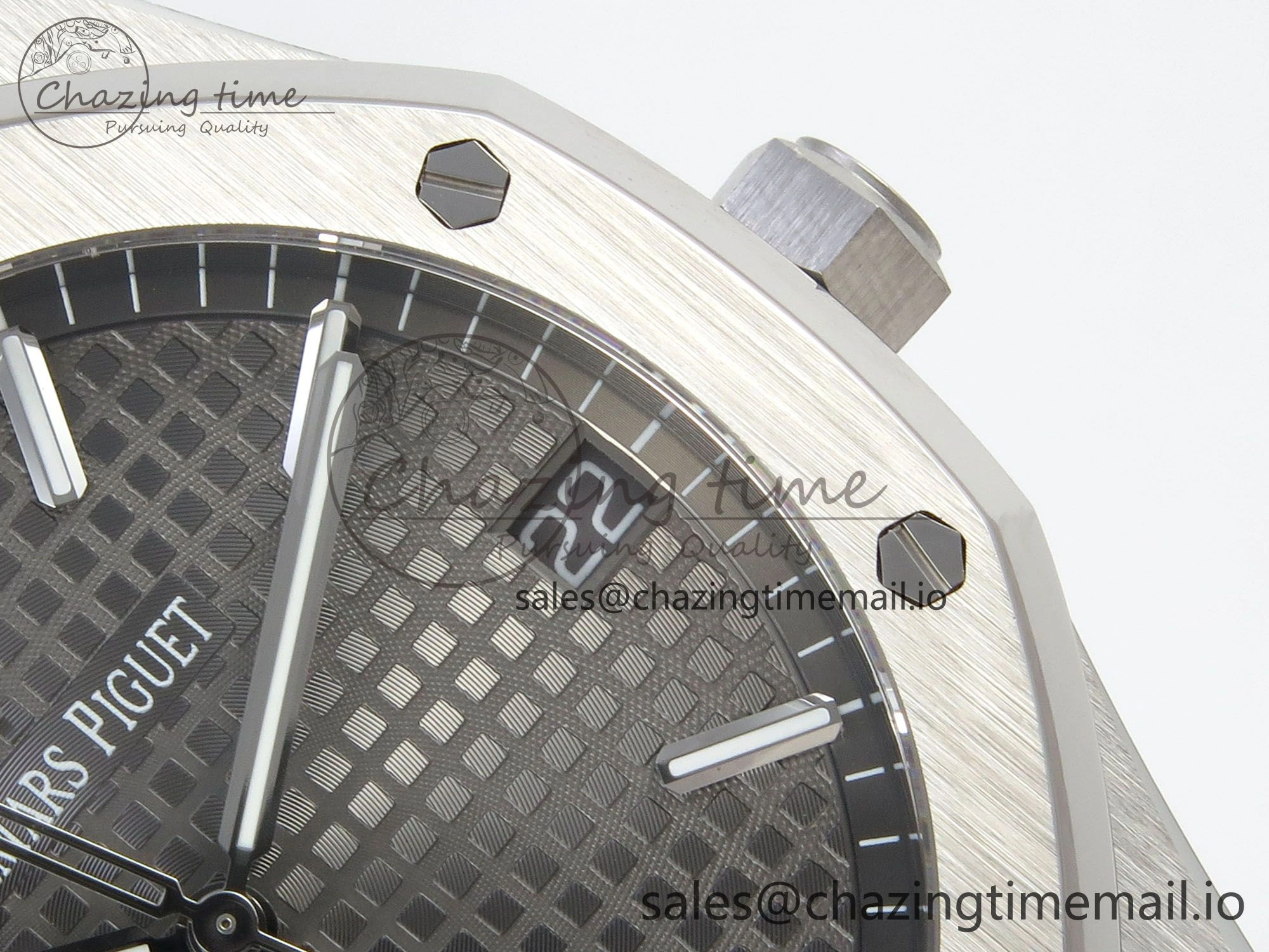 Royal Oak 15500 SS TWSF Best Edition Gray Textured Dial on SS Bracelet SA4302 Super Clone Original 4254