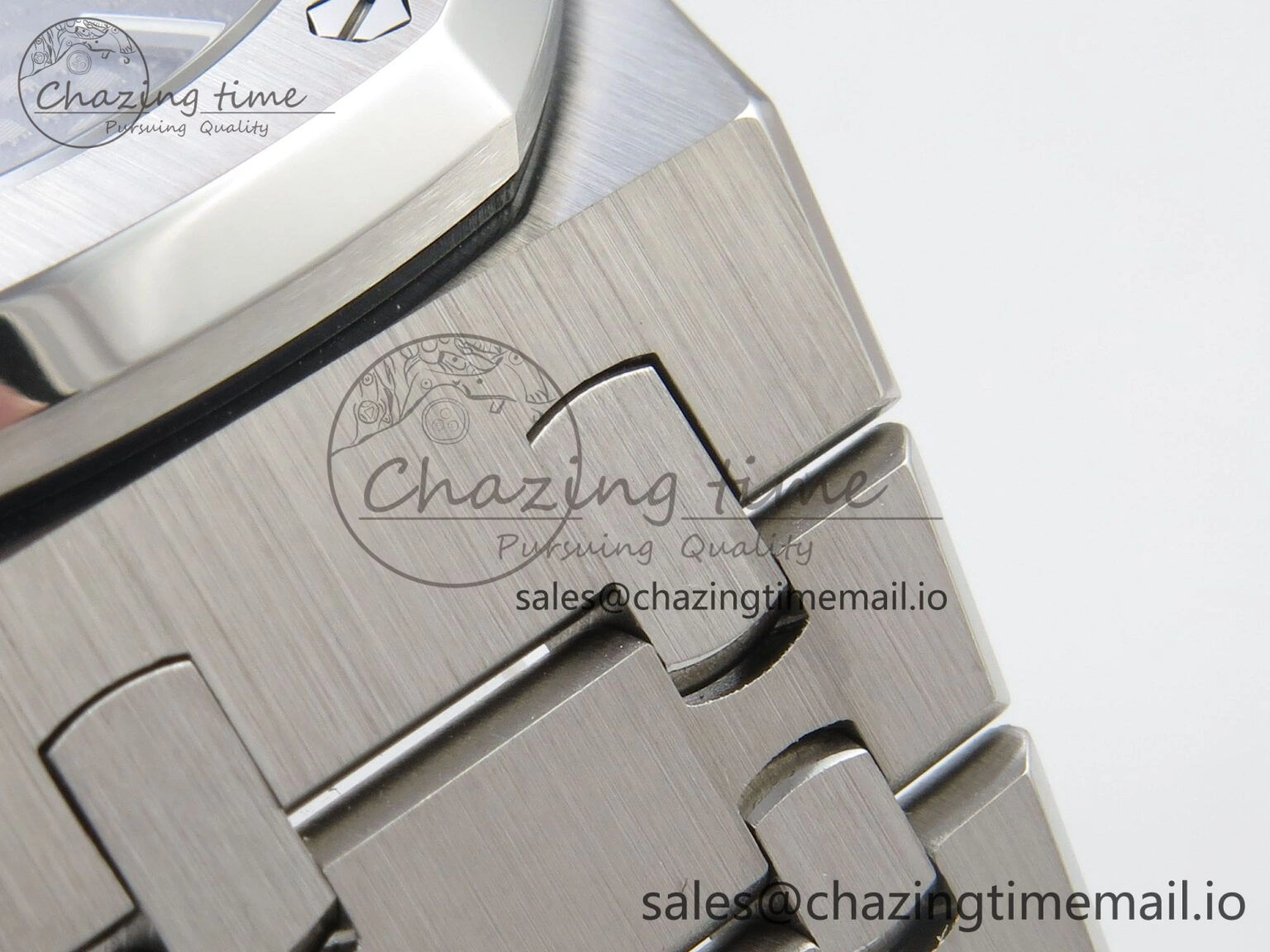 Royal Oak 15500 SS TWSF Best Edition Gray Textured Dial on SS Bracelet SA4302 Super Clone Original 4254