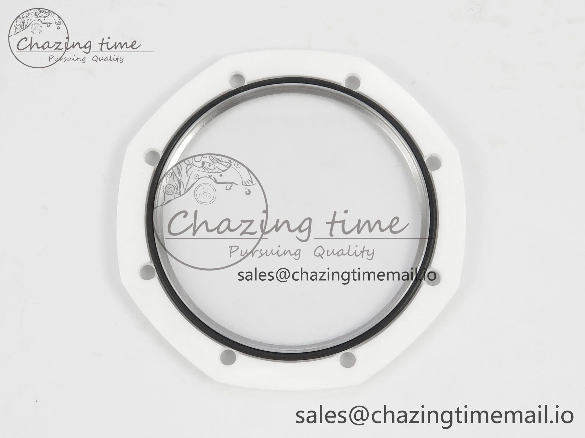 Royal Oak 15500 White Ceramic APSF 1:1 Best Edition Blue Dial On White Bracelet SA4302 Super Clone HighPerformance 4228