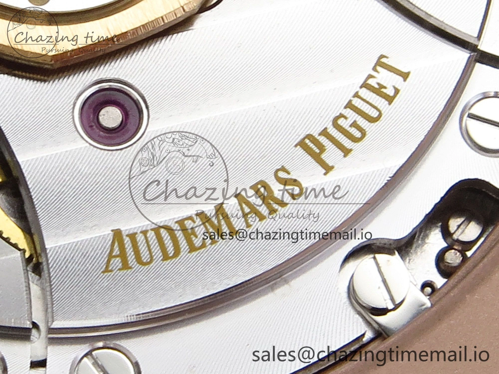 Royal Oak 15510 RG APSF 1:1 Best Edition Blue Dial on Blue Leather Strap SA4302 Super Clone V2 (SW Dial) Original 4290