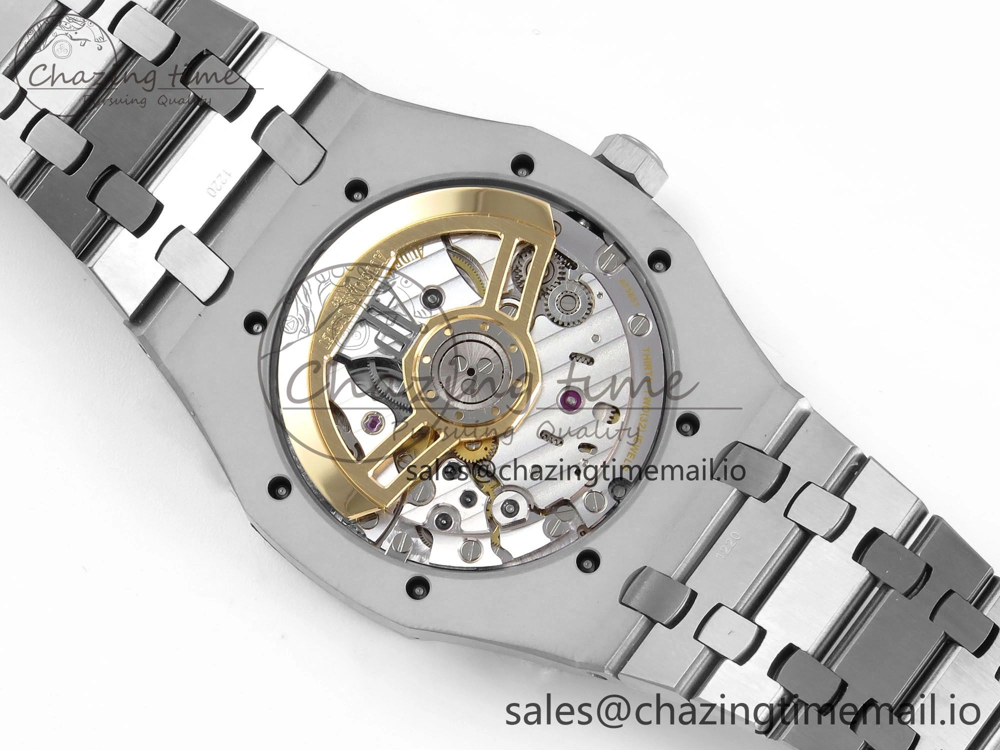 Royal Oak 15510 SS APSF 1:1 Best Edition Black Dial on SS Bracelet SA4302 Super Clone V2 (SW Dial) Sophisticated 4286