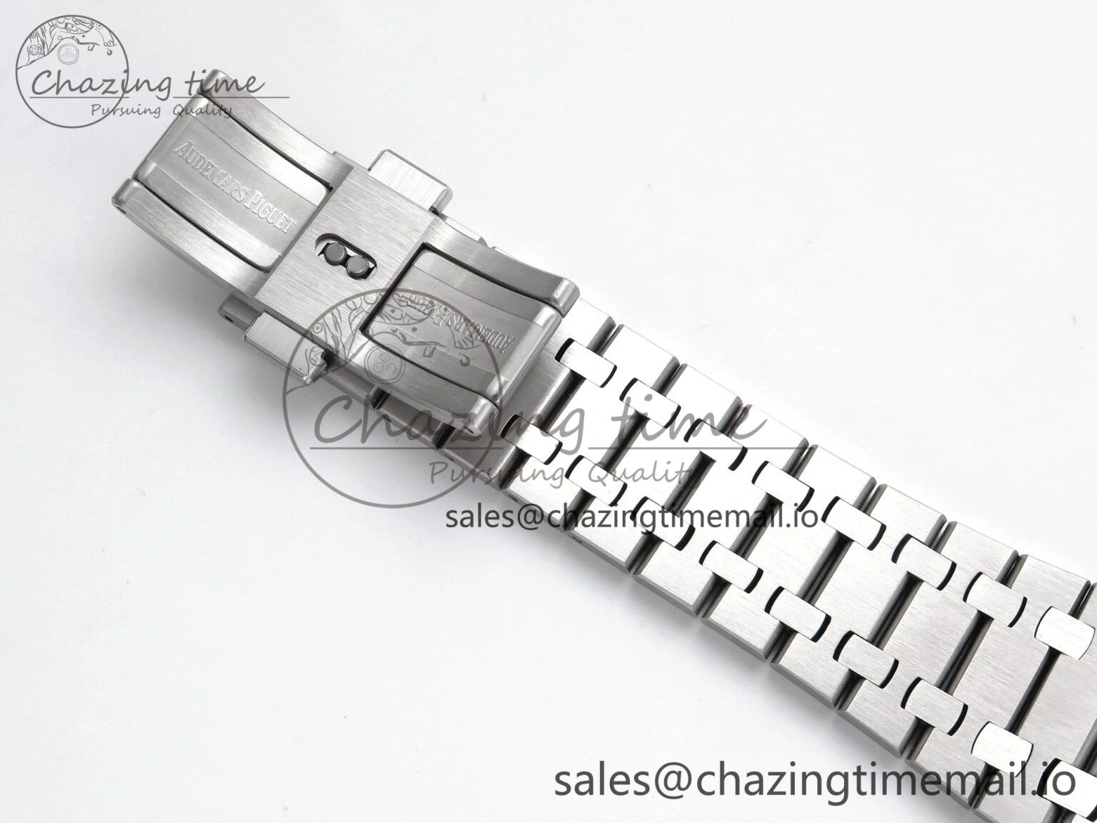 Royal Oak 15510 SS APSF 1:1 Best Edition Black Dial on SS Bracelet SA4302 Super Clone V2 (SW Dial) Sophisticated 4286
