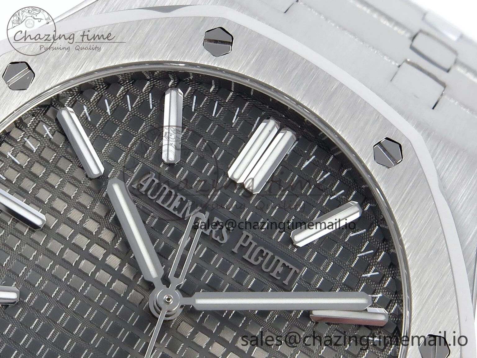 Royal Oak 15510 SS APSF 1:1 Best Edition Gray Dial on SS Bracelet SA4302 Super Clone V2 (SW Dial) UrbanStyle 4289