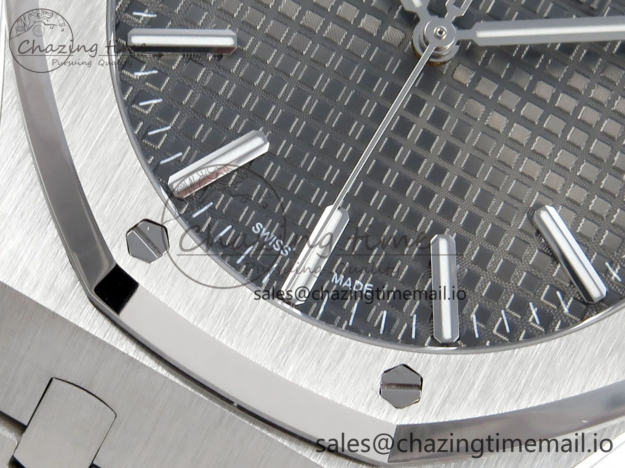 Royal Oak 15510 SS APSF 1:1 Best Edition Gray Dial on SS Bracelet SA4302 Super Clone V2 (SW Dial) UrbanStyle 4289