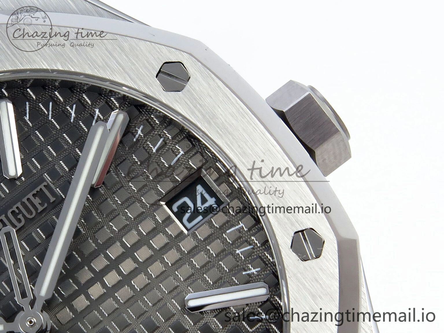 Royal Oak 15510 SS APSF 1:1 Best Edition Gray Dial on SS Bracelet SA4302 Super Clone V2 (SW Dial) UrbanStyle 4289
