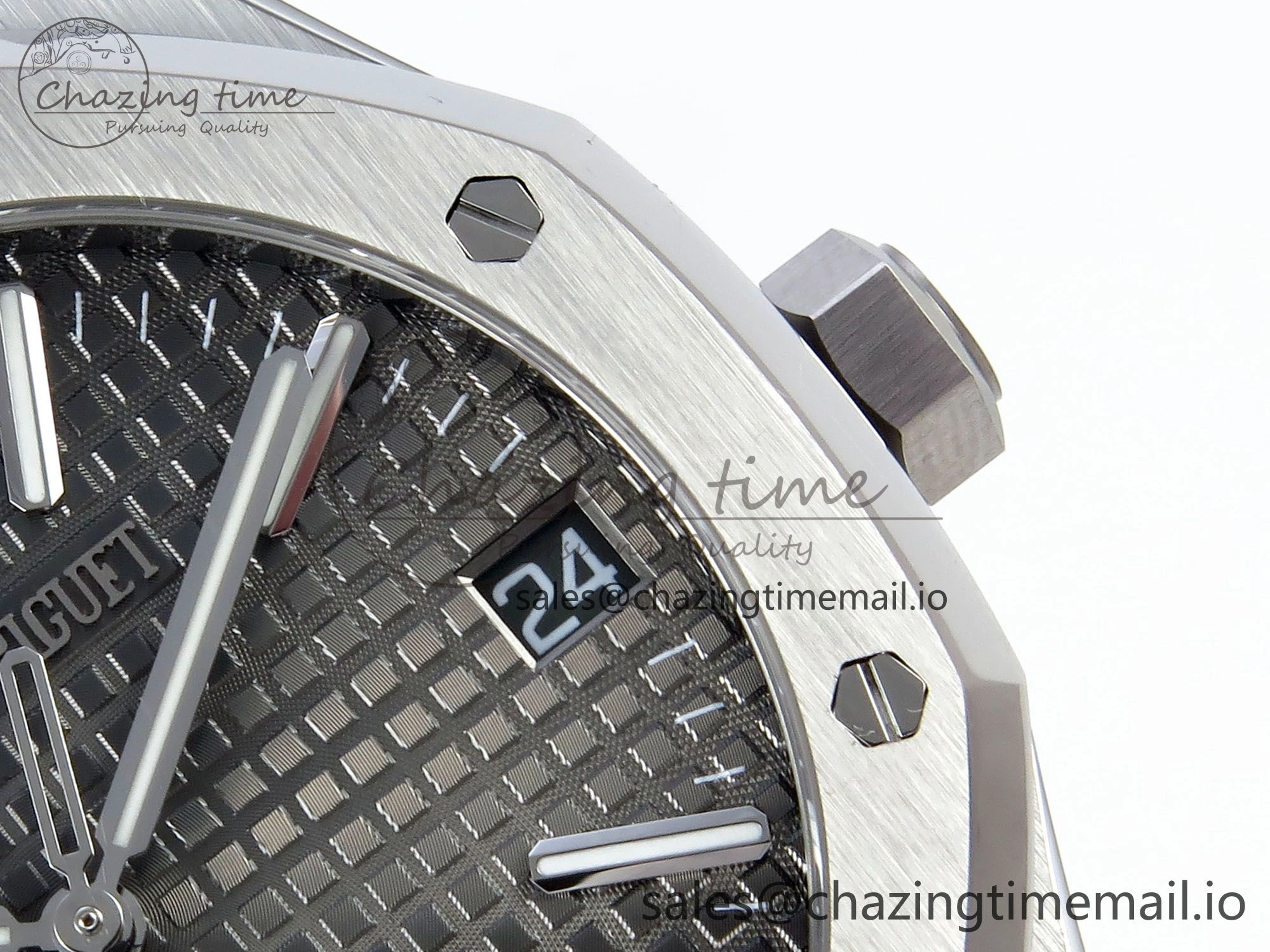 Royal Oak 15510 SS APSF 1:1 Best Edition Gray Dial on SS Bracelet SA4302 Super Clone V2 (SW Dial) UrbanStyle 4289