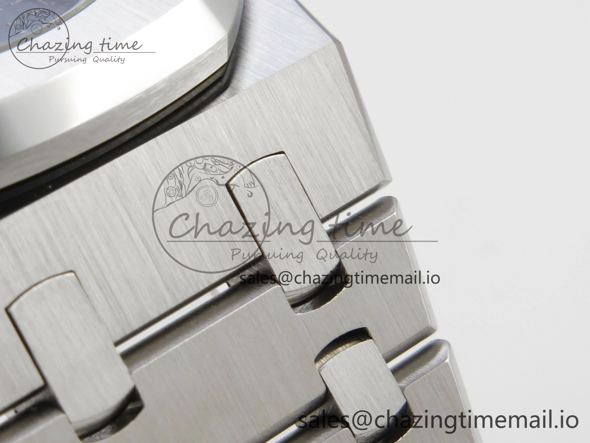 Royal Oak 15510 SS TWSF Best Edition Blue Textured Dial on SS Bracelet SA4302 Super Clone StreetReady 4250