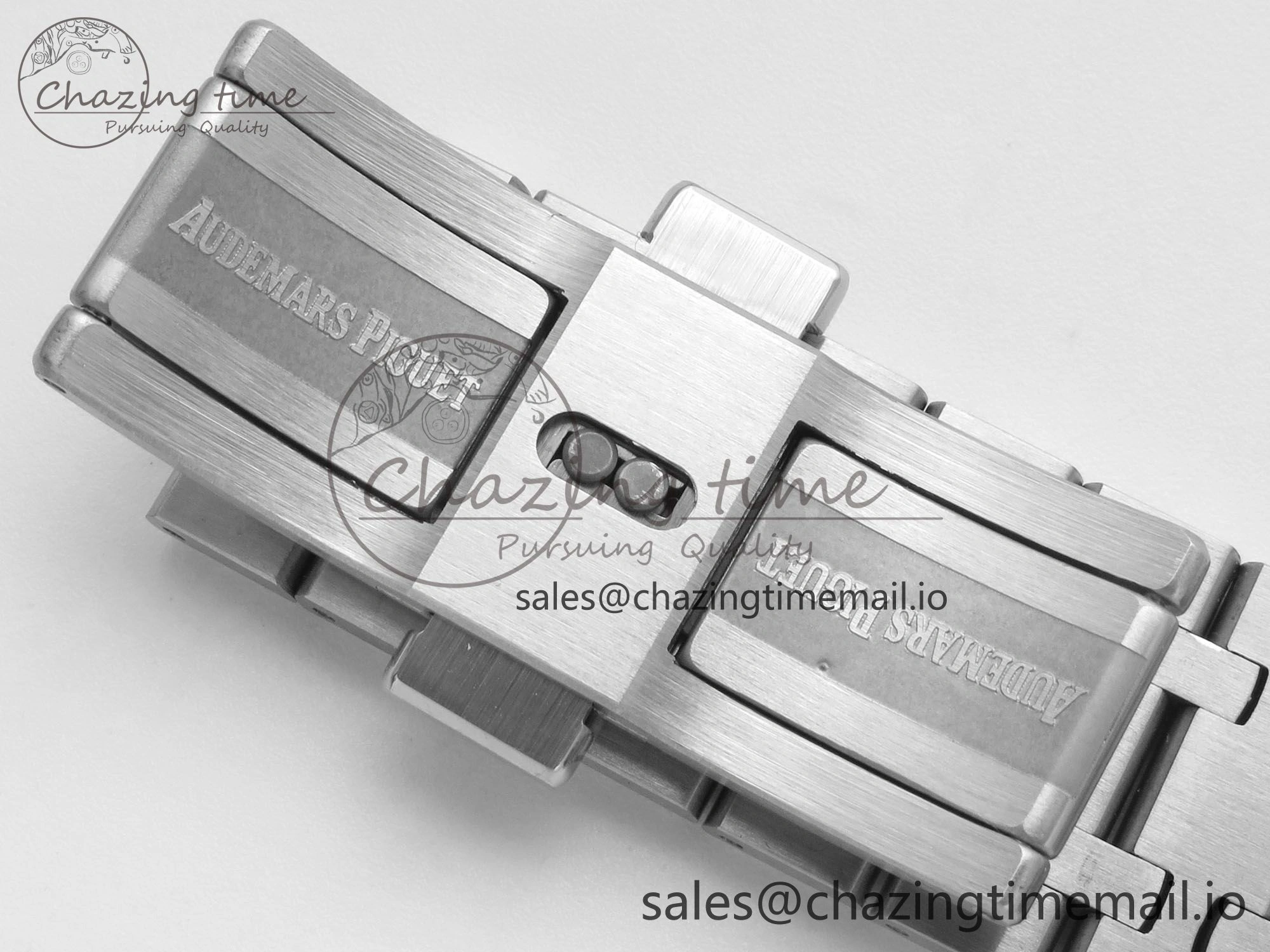 GoAnywhere Royal Oak 15510 SS TWSF Best Edition Gray Textured Dial on SS Bracelet SA4302 Super Clone 4246