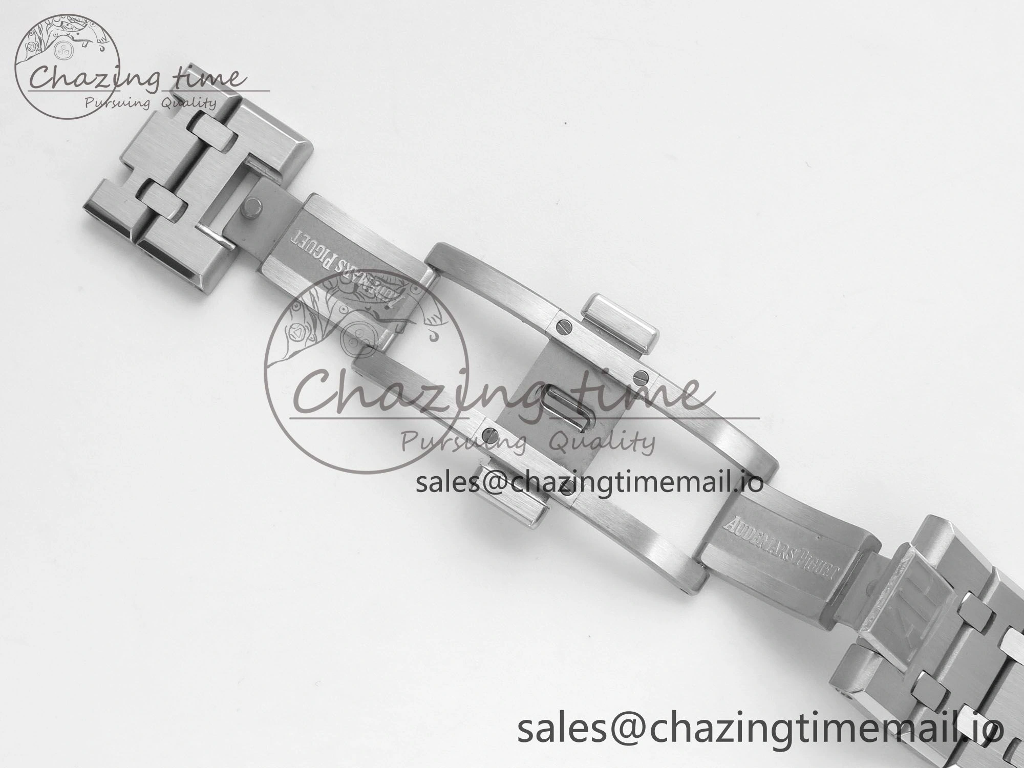 GoAnywhere Royal Oak 15510 SS TWSF Best Edition Gray Textured Dial on SS Bracelet SA4302 Super Clone 4246