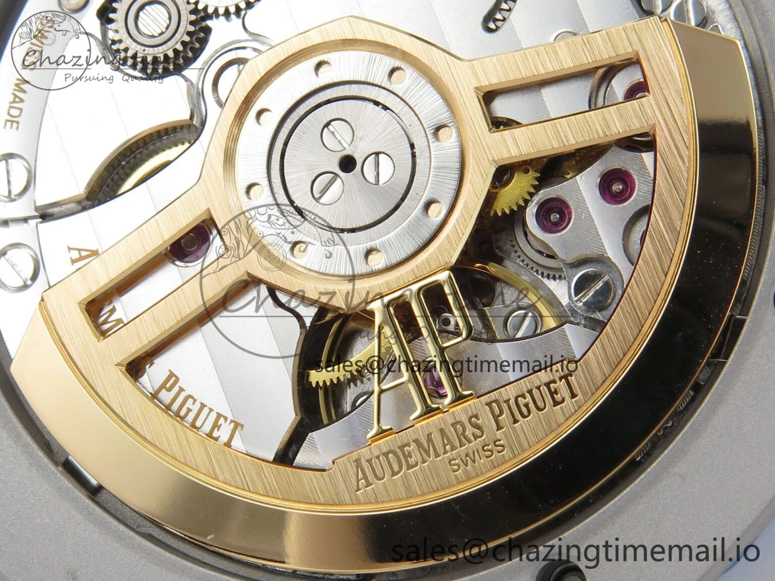 TimelessDesign Royal Oak 15510 SS TWSF Best Edition Green Textured Dial on SS Bracelet SA4302 Super Clone 4248