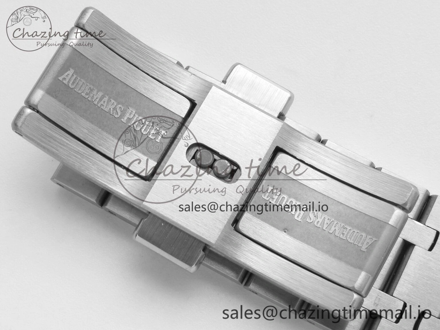 TimelessDesign Royal Oak 15510 SS TWSF Best Edition Green Textured Dial on SS Bracelet SA4302 Super Clone 4248