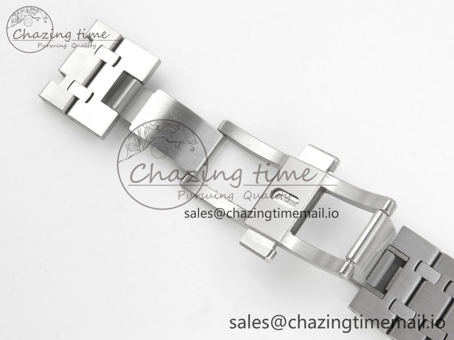 TimelessDesign Royal Oak 15510 SS TWSF Best Edition Green Textured Dial on SS Bracelet SA4302 Super Clone 4248