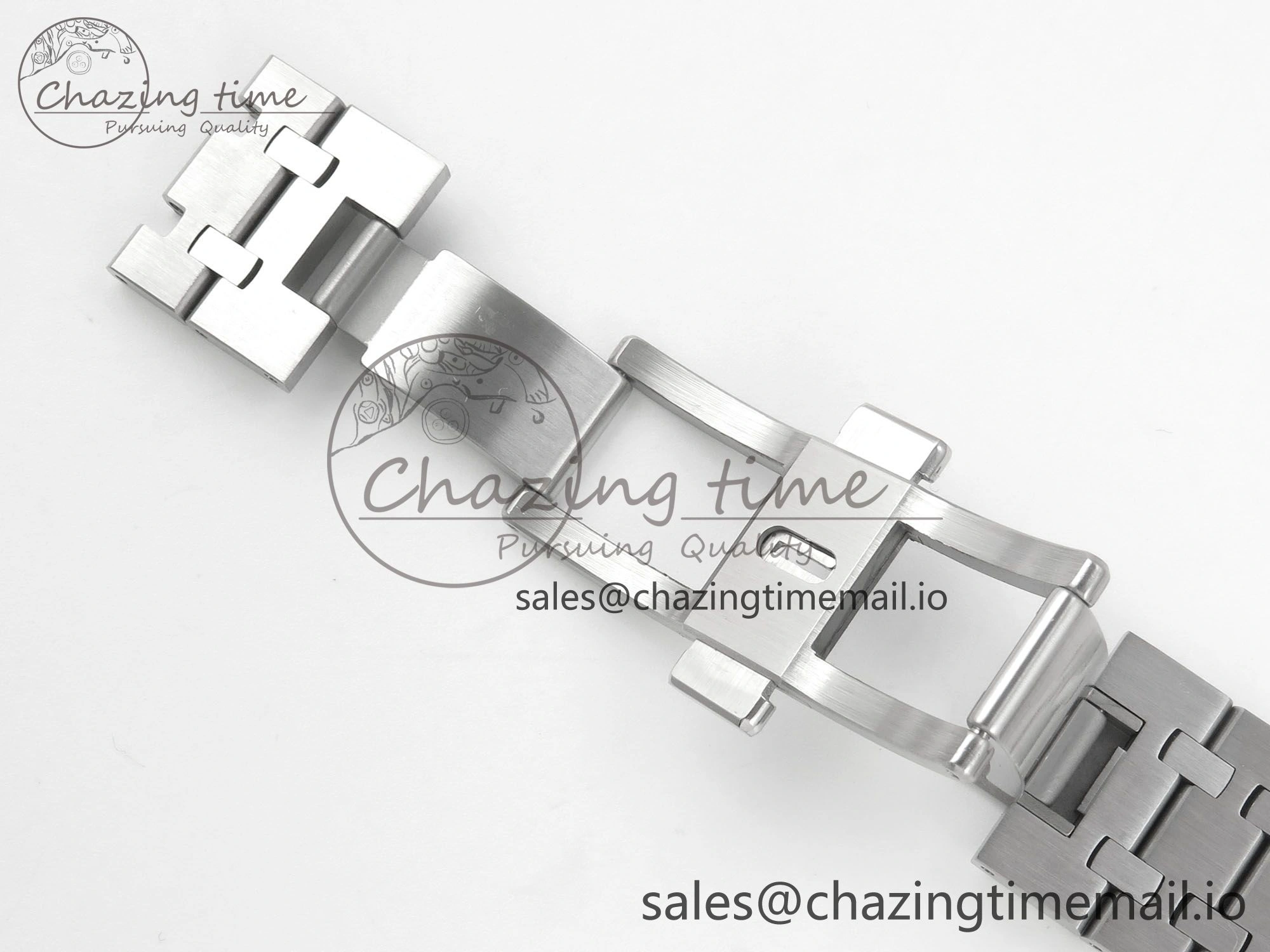 TimelessDesign Royal Oak 15510 SS TWSF Best Edition Green Textured Dial on SS Bracelet SA4302 Super Clone 4248